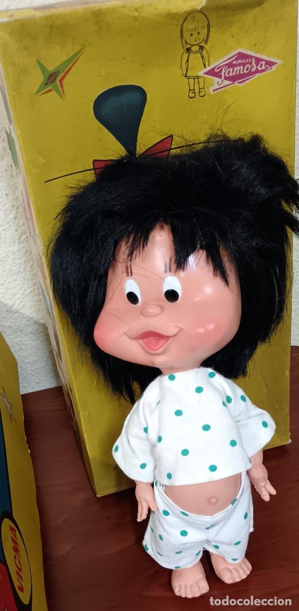 Otras Mu&ntilde;ecas de Famosa cl&aacute;sicas y de colecci&oacute;n: MU&Ntilde;ECA CLEO VAMOS A LA CAMA FAMOSA REF. 15128 CON CAJA Y TARJETA SORTEO A&Ntilde;OS 70