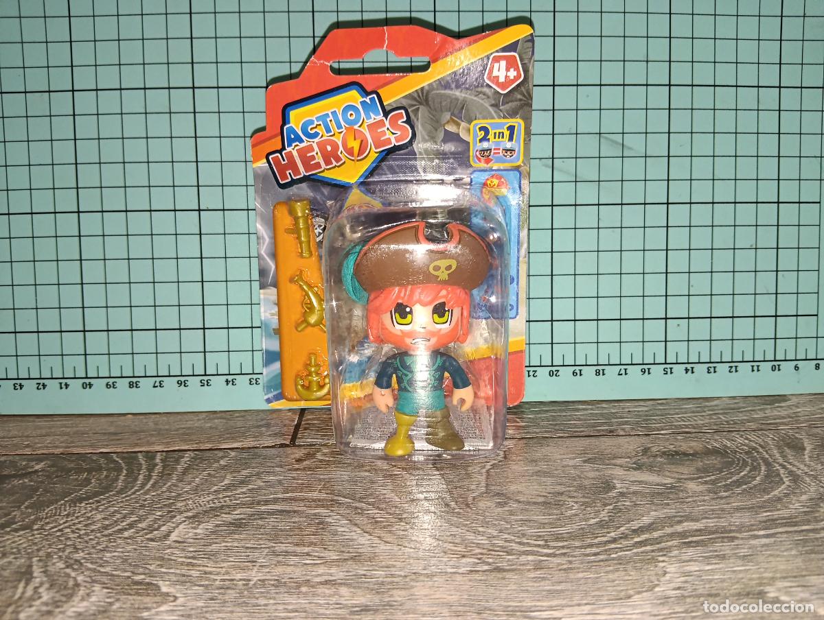 Otras Mu&ntilde;ecas de Famosa cl&aacute;sicas y de colecci&oacute;n: Figura Pirata Action Heroes Pinypon Famosa Bl&iacute;ster Original Sin Abrir