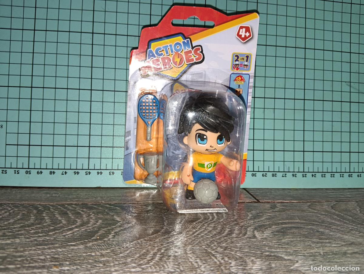 Otras Mu&ntilde;ecas de Famosa cl&aacute;sicas y de colecci&oacute;n: Figura Deportista Action Heroes Pinypon Famosa Bl&iacute;ster Original Sin Abrir