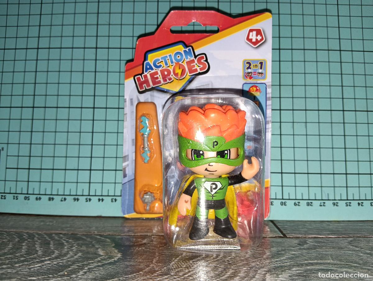 Otras Mu&ntilde;ecas de Famosa cl&aacute;sicas y de colecci&oacute;n: Figura Super H&eacute;roe Action Heroes Pinypon Famosa Bl&iacute;ster Original Sin Abrir