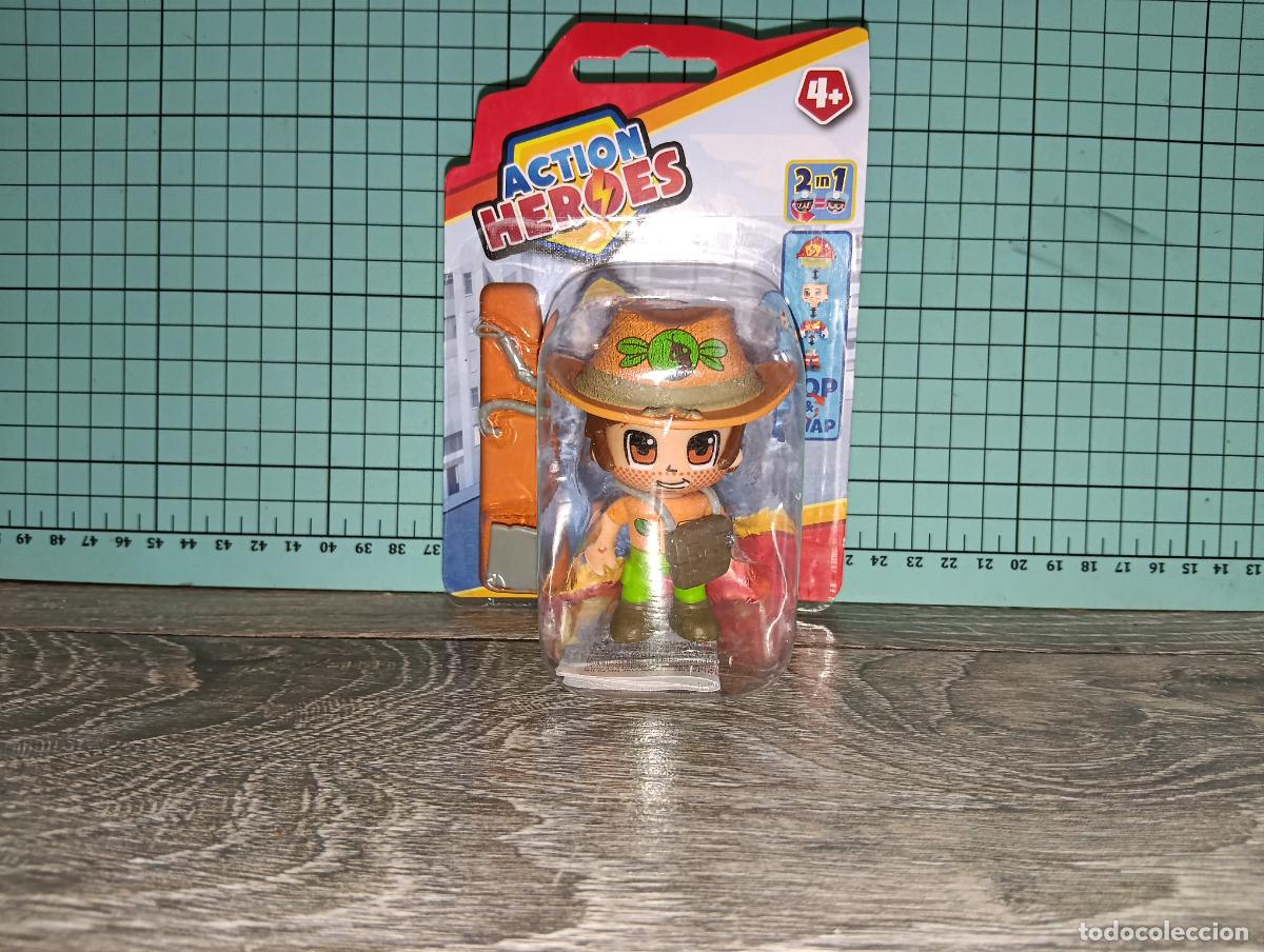 Otras Mu&ntilde;ecas de Famosa cl&aacute;sicas y de colecci&oacute;n: Figura Aventurero Explorador Action Heroes Pinypon Famosa Bl&iacute;ster Original Sin Abrir