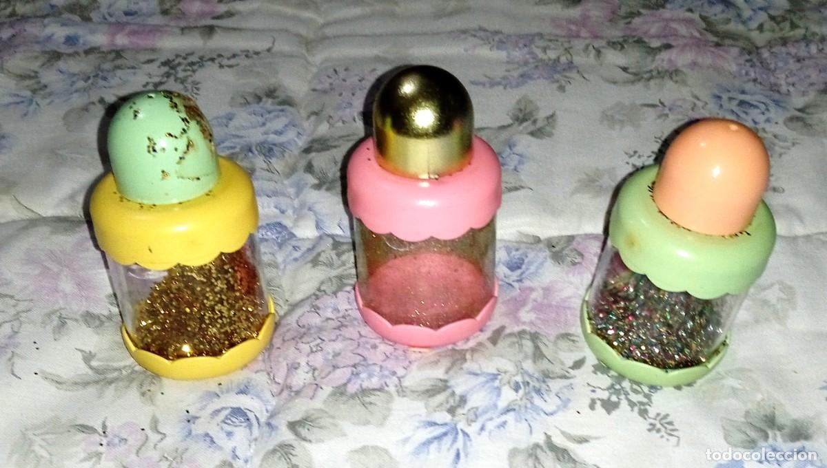 Otras Mu&ntilde;ecas de Famosa cl&aacute;sicas y de colecci&oacute;n: 3 TARRITOS NENUCO DE LA MOCHILA MALETIN TOCADOR-A&Ntilde;OS 90