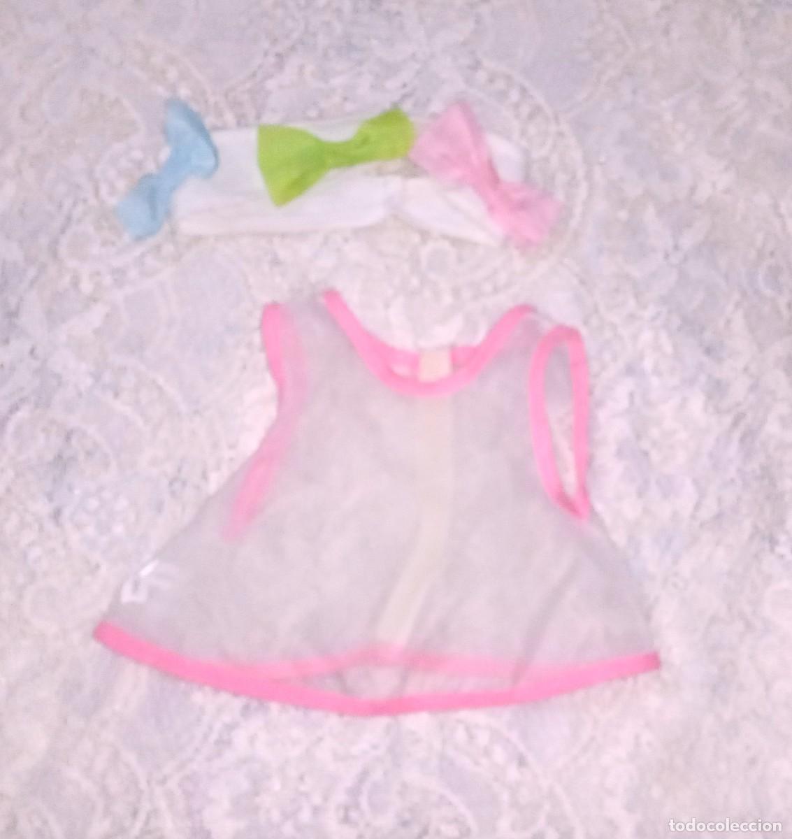 Otras Mu&ntilde;ecas de Famosa cl&aacute;sicas y de colecci&oacute;n: VESTIDO Y DIADEMA NENUCO-MALETIN MOCHILA TOCADOR-A&Ntilde;OS 90