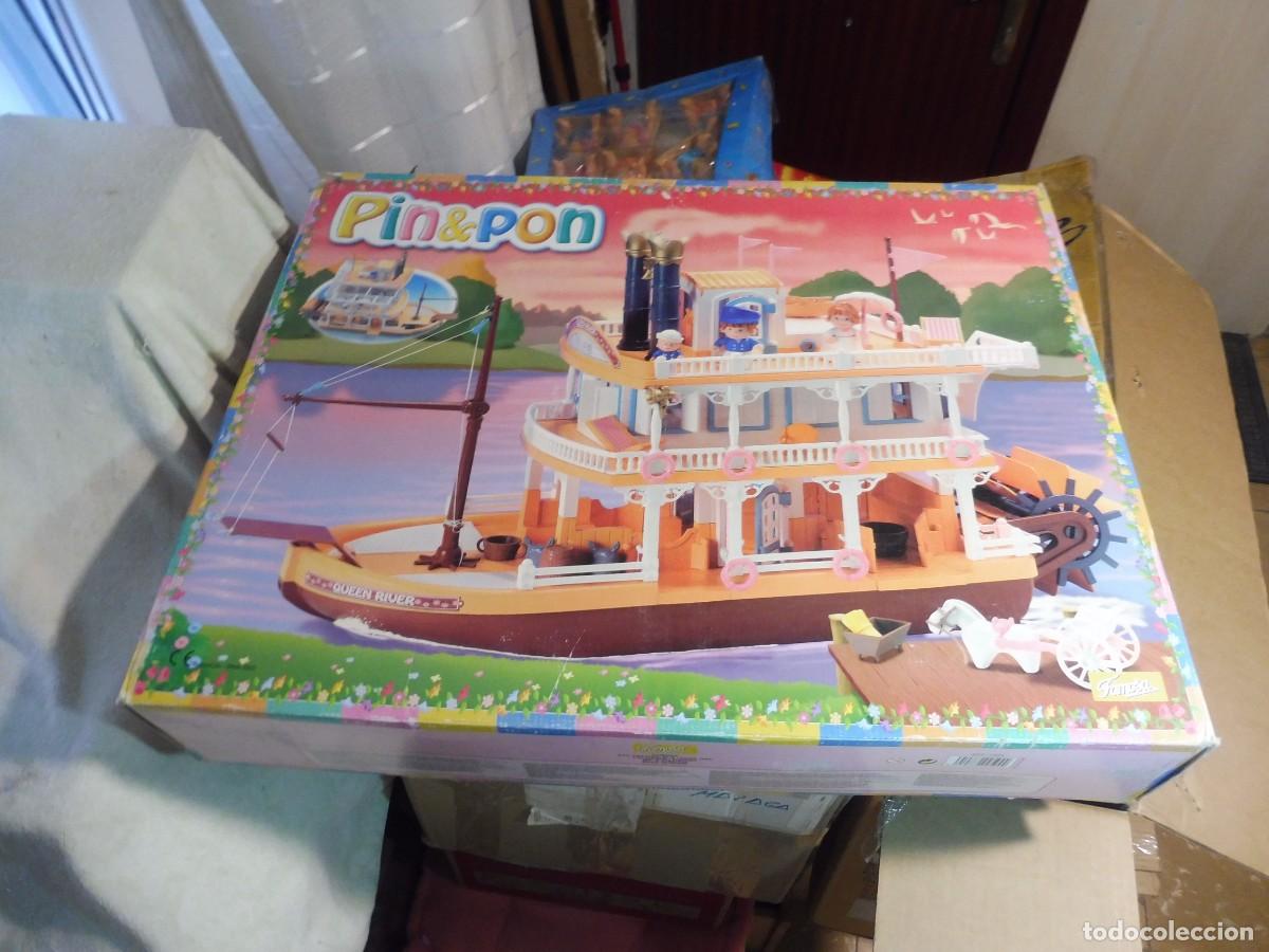 Otras mu&ntilde;ecas de Famosa cl&aacute;sicas y de colecci&oacute;n: Pin y Pon pinypon barco Queen River art. 2594 en caja, Famosa 2003 a estrenar