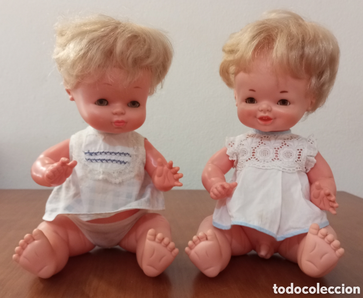 Otras mu&ntilde;ecas de Famosa cl&aacute;sicas y de colecci&oacute;n: Chiquitines / Gemelines Pareja de mu&ntilde;ecos Famosa