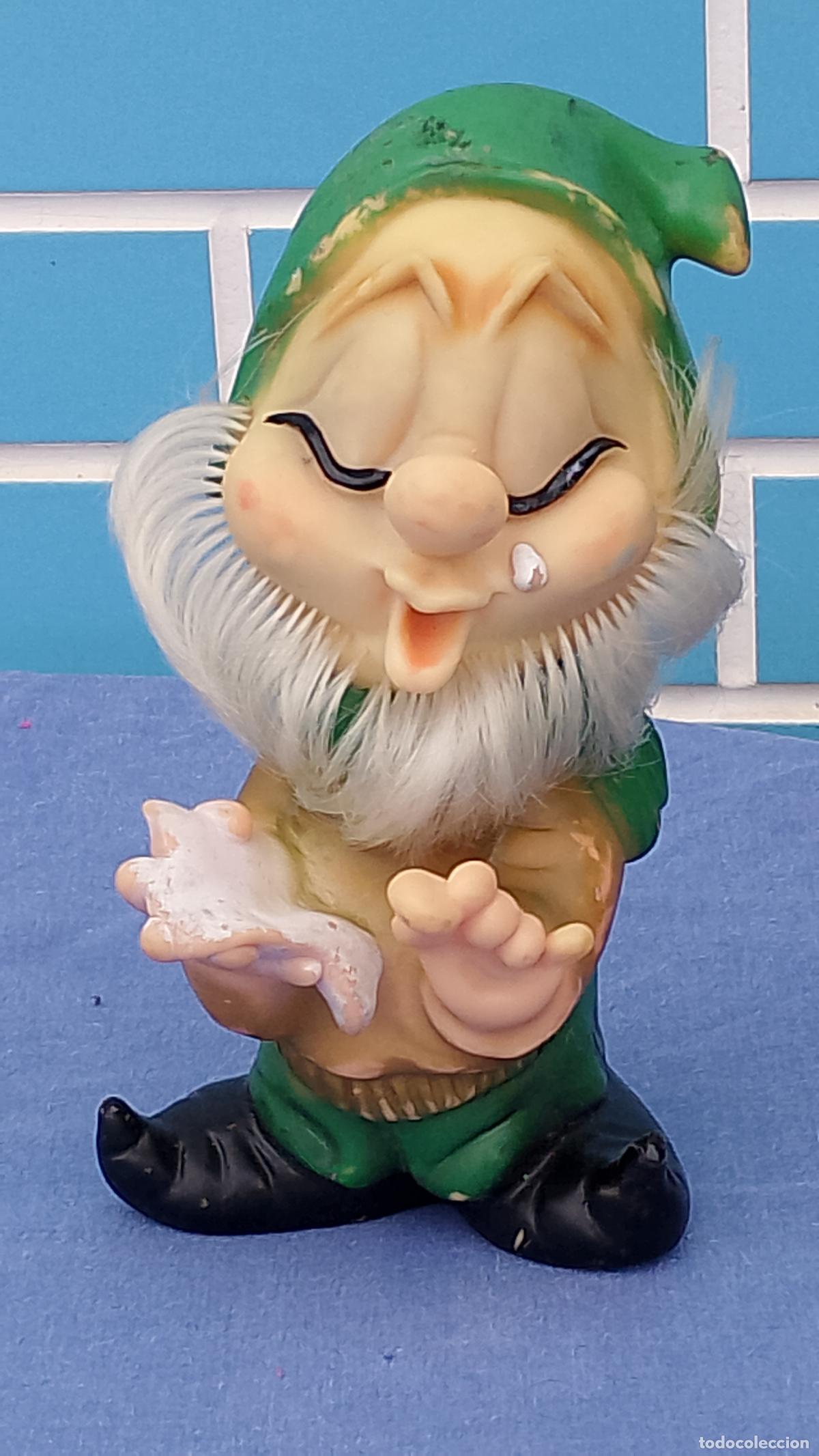 Otras mu&ntilde;ecas de Famosa cl&aacute;sicas y de colecci&oacute;n: Antiguo mu&ntilde;eco de goma Mocoso de los 7 Enanitos de Blancanieves de Famosa Ferrario