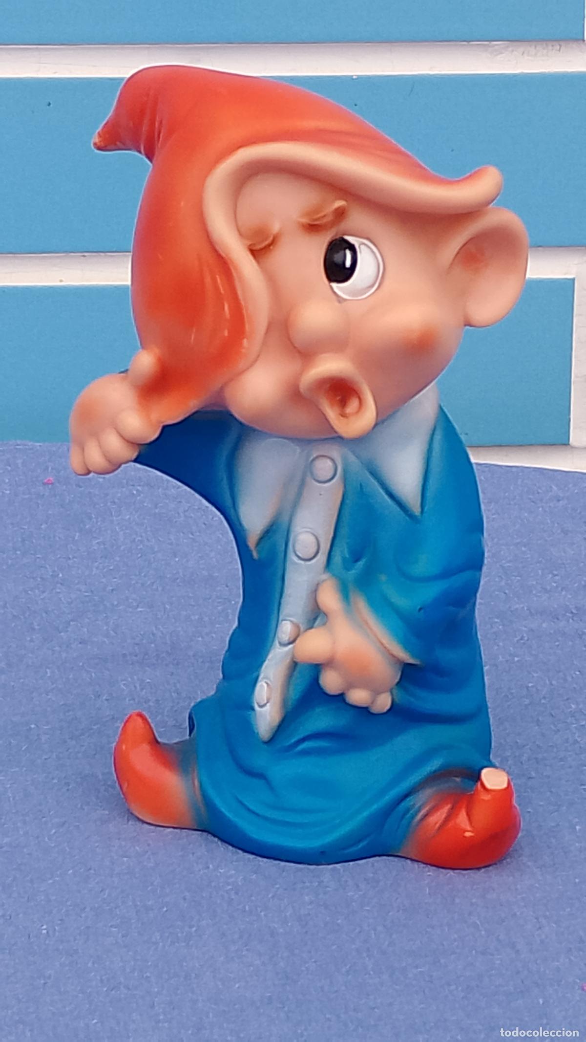 Otras mu&ntilde;ecas de Famosa cl&aacute;sicas y de colecci&oacute;n: Antiguo mu&ntilde;eco de goma Mudito de los 7 Enanitos de Blancanieves de Famosa Ferrario