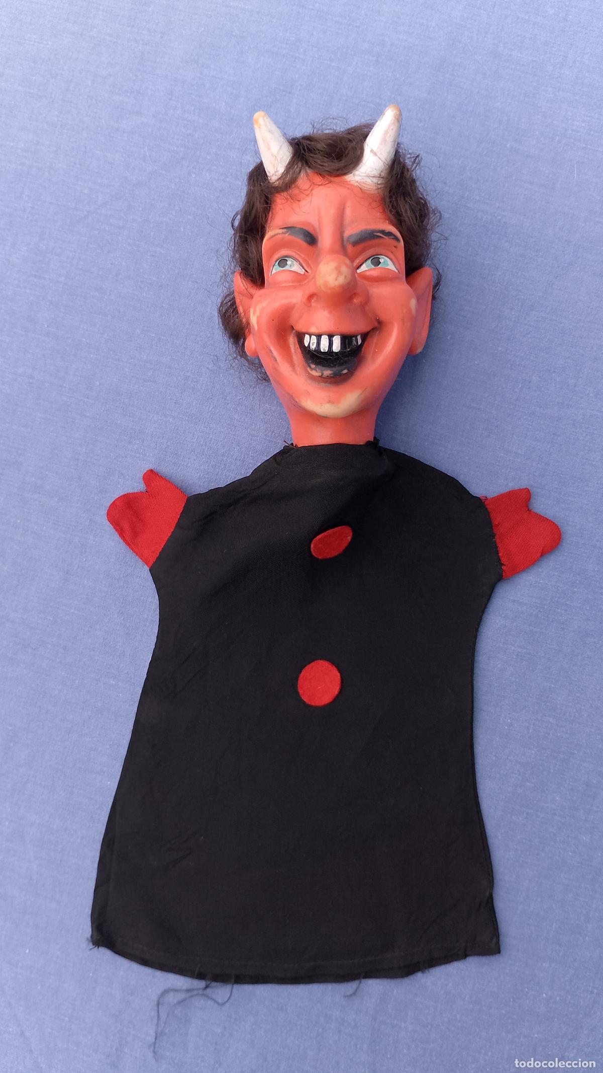 Otras mu&ntilde;ecas de Famosa cl&aacute;sicas y de colecci&oacute;n: Antigua marioneta Demonio o diablo de Famosa