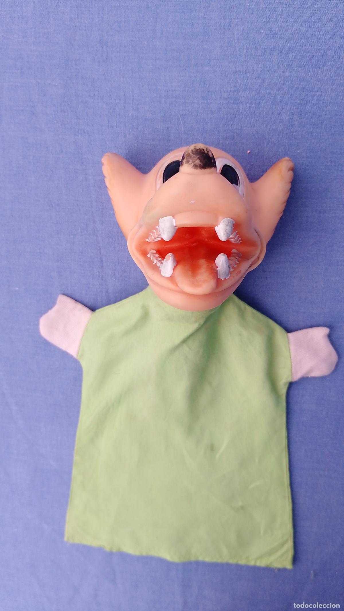 Otras mu&ntilde;ecas de Famosa cl&aacute;sicas y de colecci&oacute;n: Antigua marioneta Lobo Feroz de Caperucita de Famosa