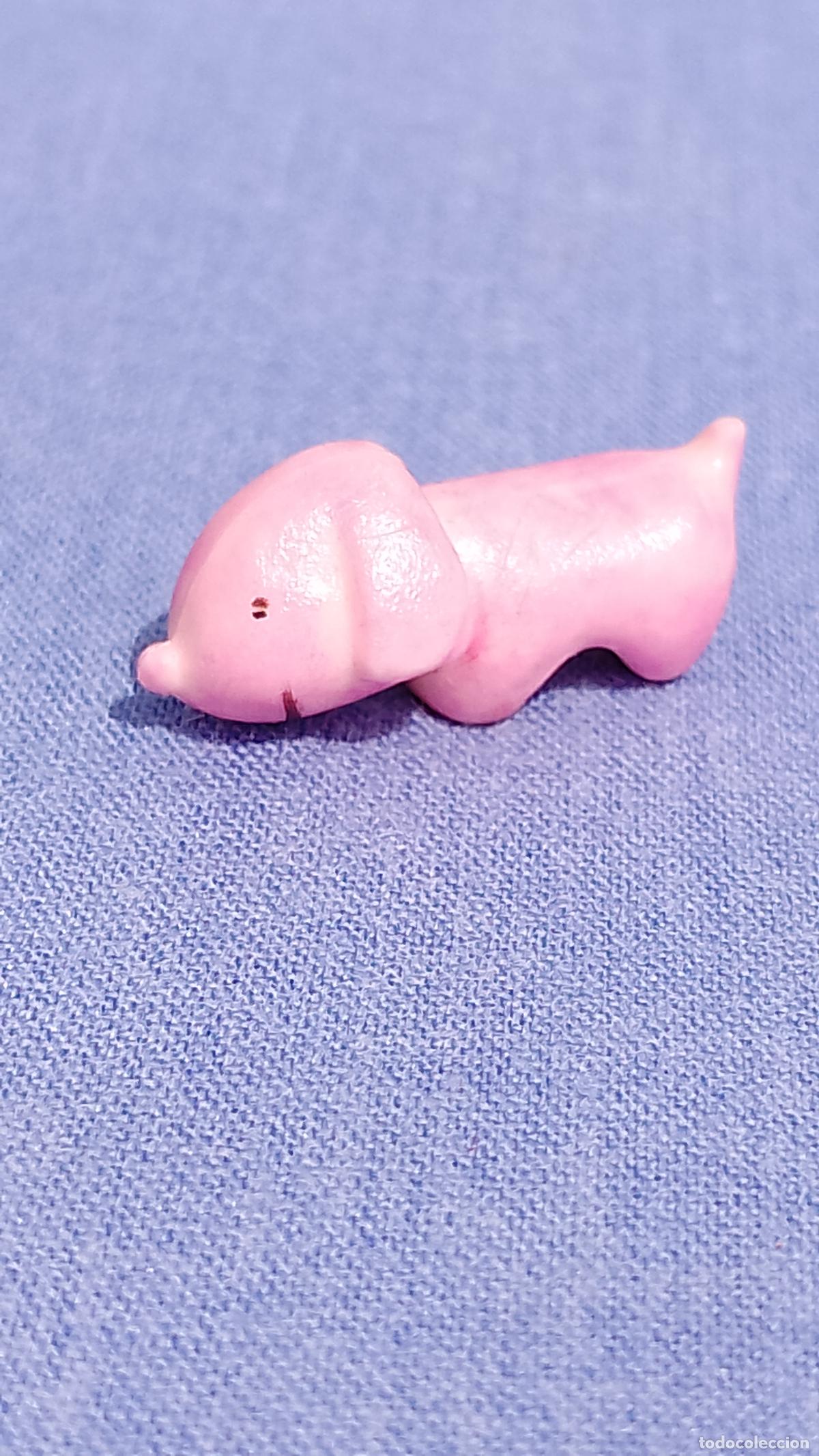 Otras mu&ntilde;ecas de Famosa cl&aacute;sicas y de colecci&oacute;n: Antiguo perro perrito cachorro rosa de Pinypon de Famosa