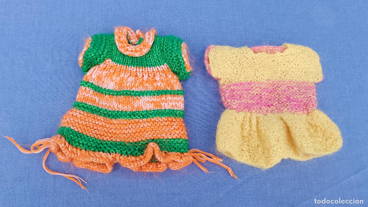 Otras mu&ntilde;ecas de Famosa cl&aacute;sicas y de colecci&oacute;n: Lote dos vestidos de punto v&aacute;lidos para mu&ntilde;eca Nenuca de Famosa