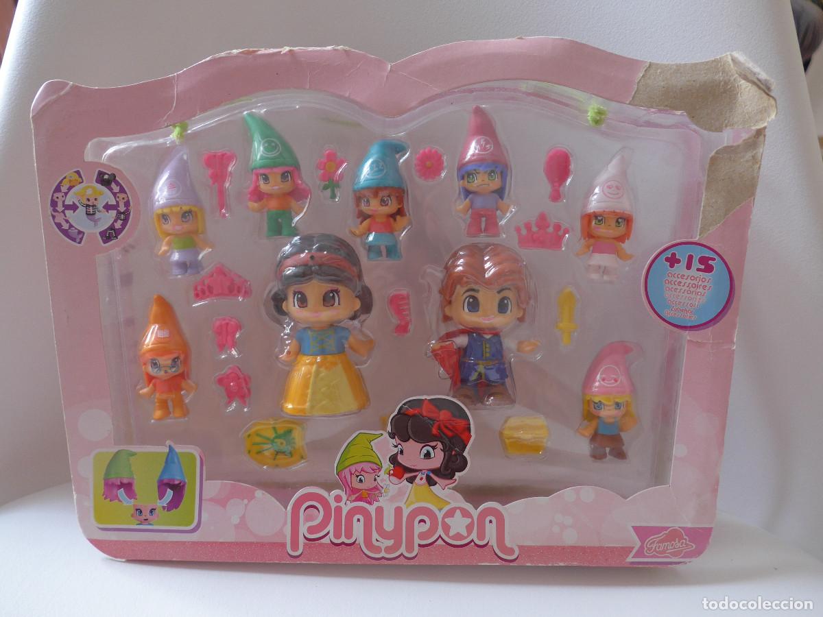Otras mu&ntilde;ecas de Famosa cl&aacute;sicas y de colecci&oacute;n: SET COMPLETO BLANCANIEVES Y LOS 7 ENANITOS PINYPON DE FAMOSA