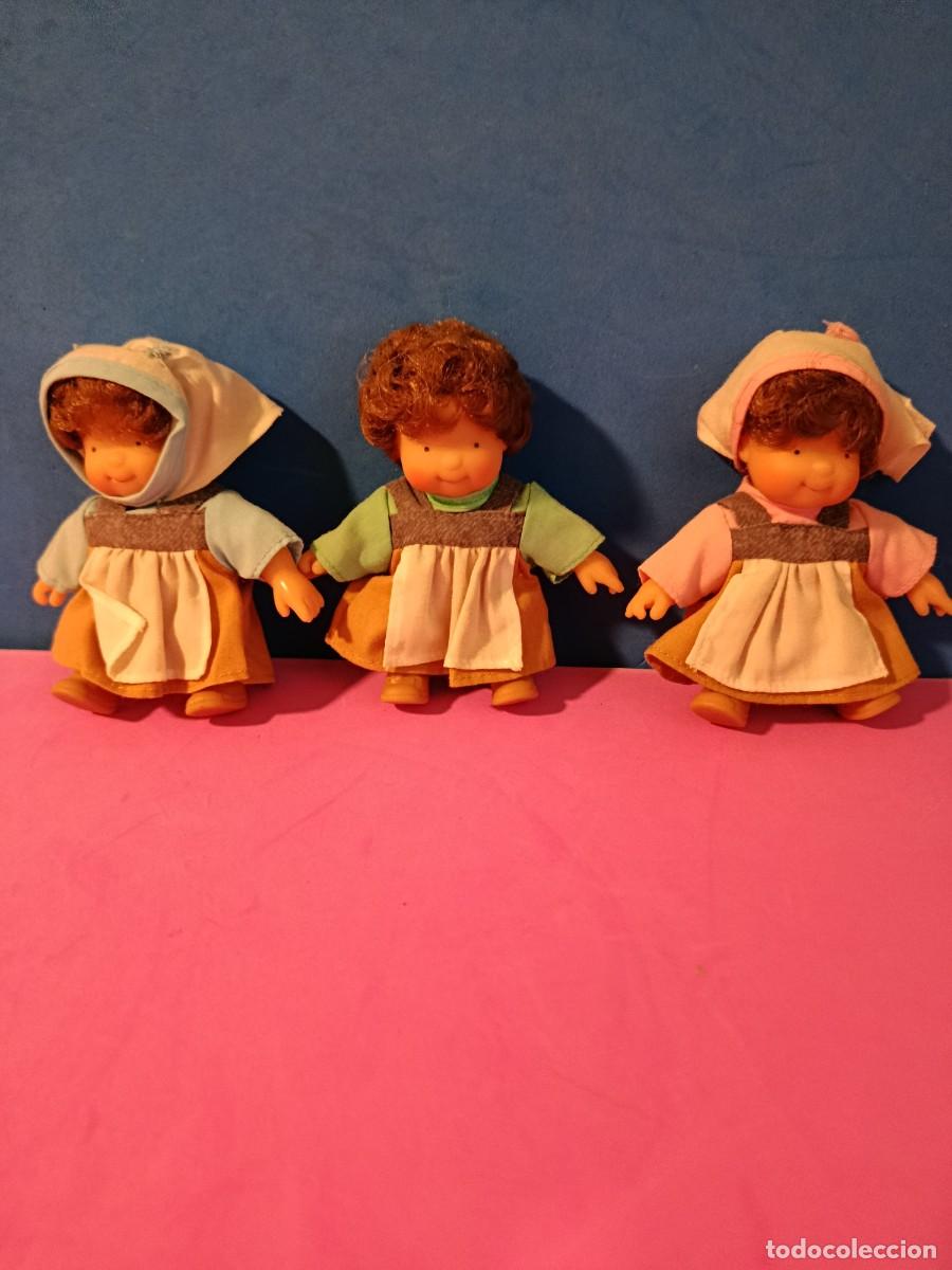 Otras mu&ntilde;ecas de Famosa cl&aacute;sicas y de colecci&oacute;n: LAS TRES MELLIZAS GRAJERAS. EN LA GRANJA