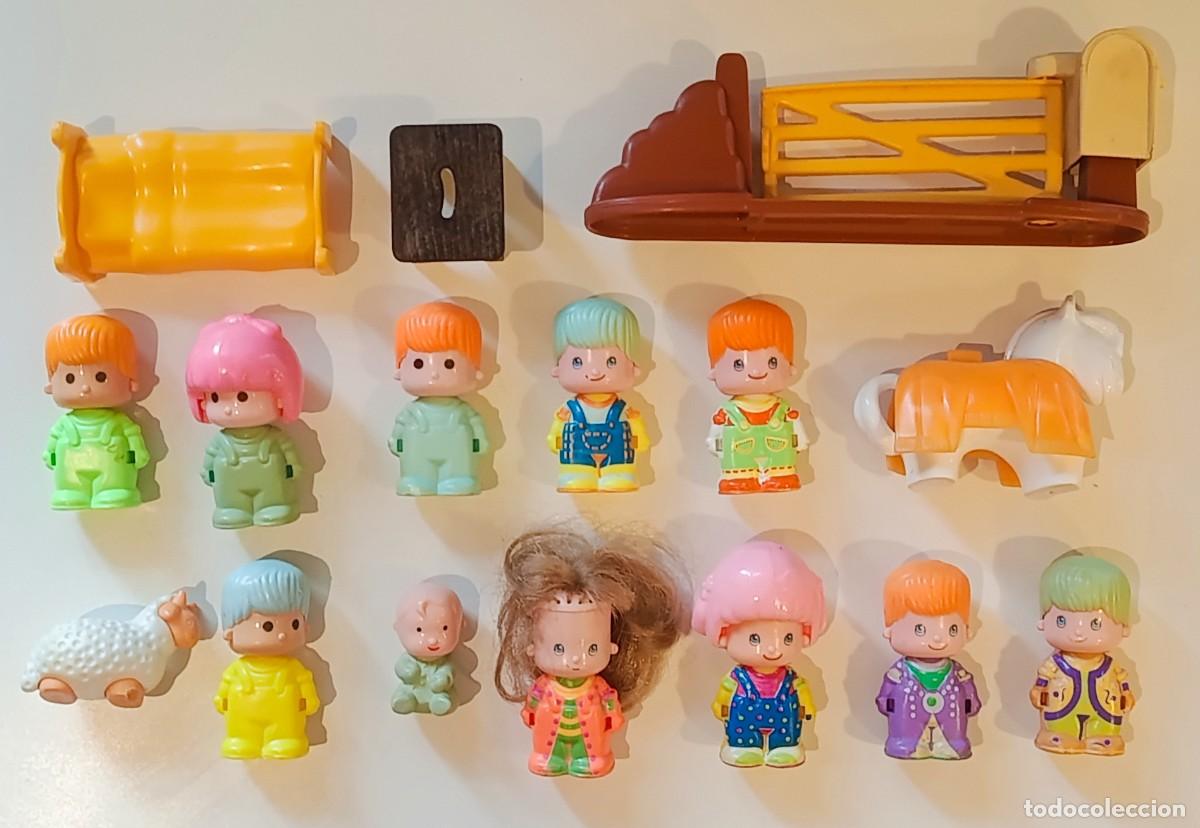 Otras mu&ntilde;ecas de Famosa cl&aacute;sicas y de colecci&oacute;n: LOTE DE PIN Y PON ANTIGUOS, TOTAL 13 PIEZAS + 3 ACCESORIOS, A&Ntilde;OS 80, FAMOSA, PINYPON.