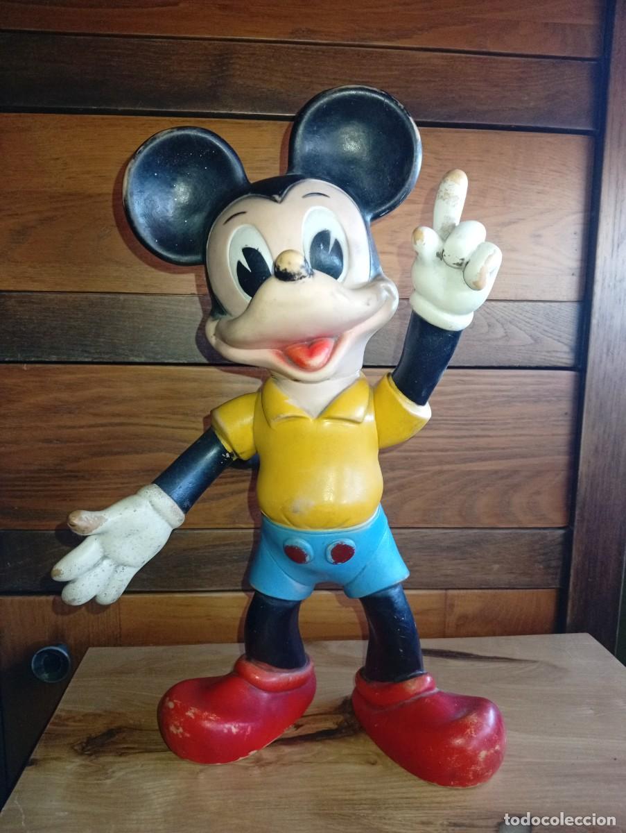 Otras mu&ntilde;ecas de Famosa cl&aacute;sicas y de colecci&oacute;n: DIVERTIDO MU&Ntilde;ECO MICKEY MOUSE WALT DISNEY FAMOSA FIGURA DE GOMA GRANDE A&Ntilde;OS 60