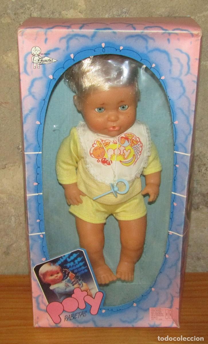 Otras mu&ntilde;ecas de Famosa cl&aacute;sicas y de colecci&oacute;n: ANTIGUO MU&Ntilde;ECO POTY RABIETAS, DE FAMOSA - NUEVO Y EN SU CAJA ORIGINAL - A ESTRENAR