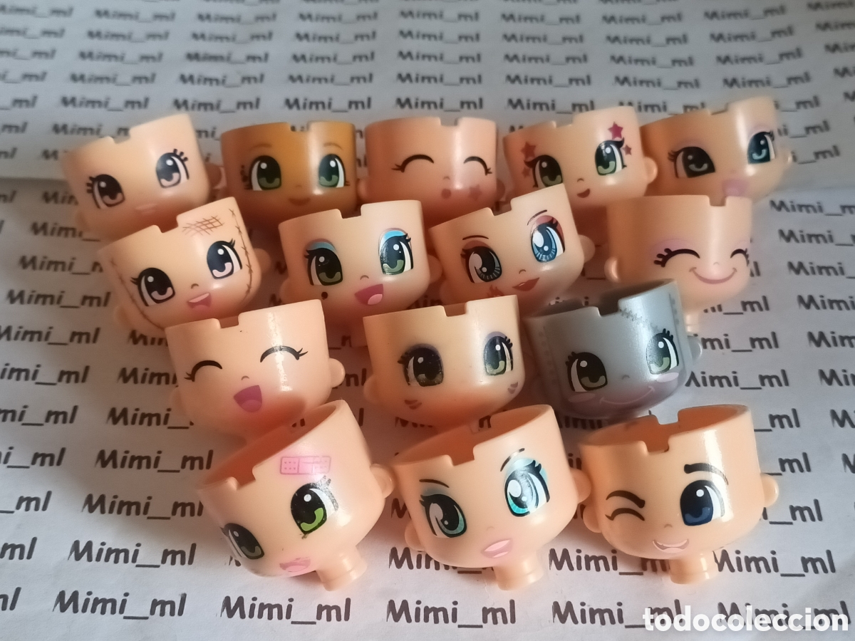 Otras mu&ntilde;ecas de Famosa cl&aacute;sicas y de colecci&oacute;n: Pinypon 15 cabezas ni&ntilde;a y ni&ntilde;o mu&ntilde;ecas Famosa pinipon pin y pon complementos