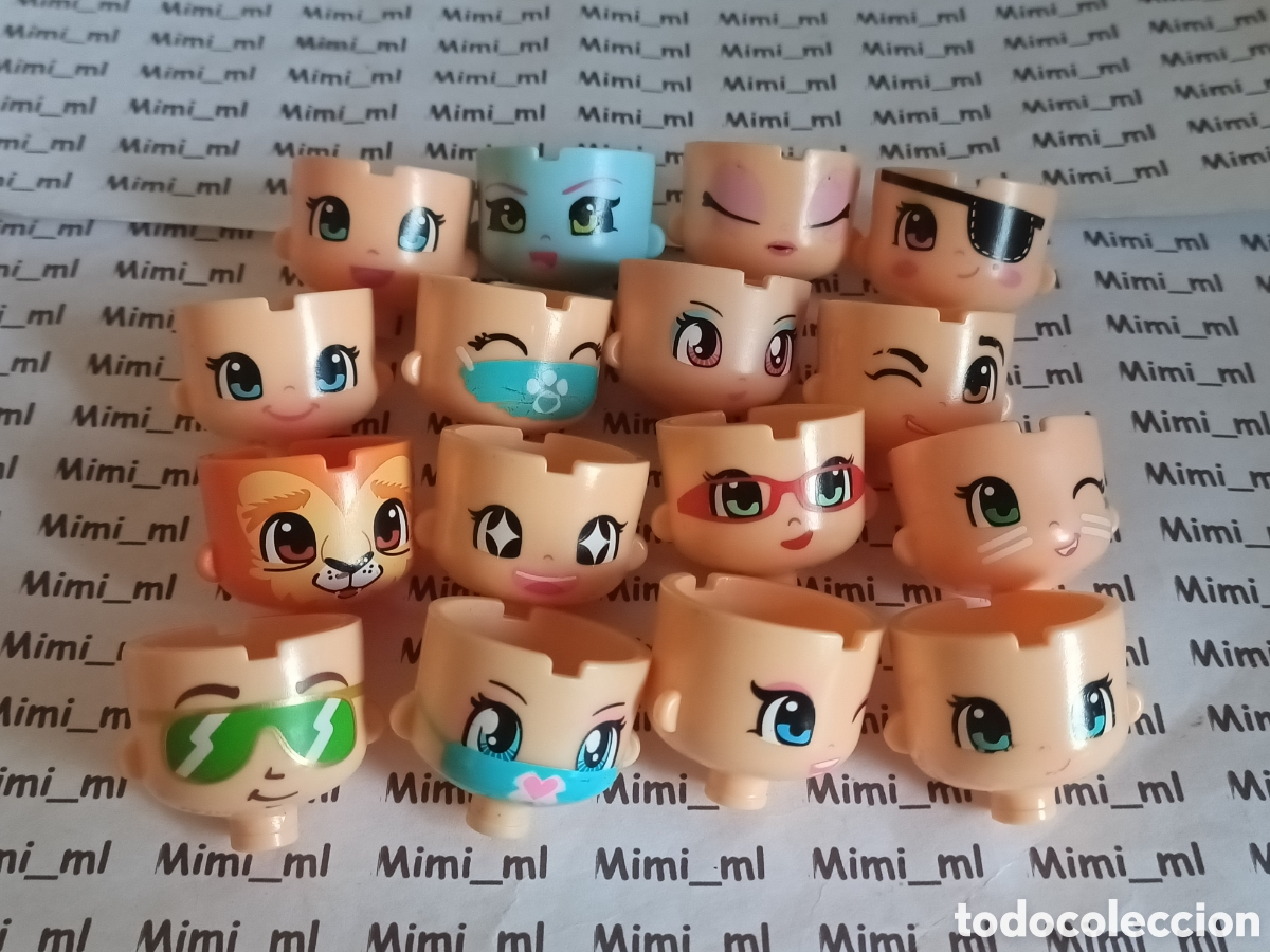 Otras mu&ntilde;ecas de Famosa cl&aacute;sicas y de colecci&oacute;n: Pinypon 16 cabezas ni&ntilde;a y ni&ntilde;o mu&ntilde;ecas Famosa pinipon pin y pon complementos accesorios