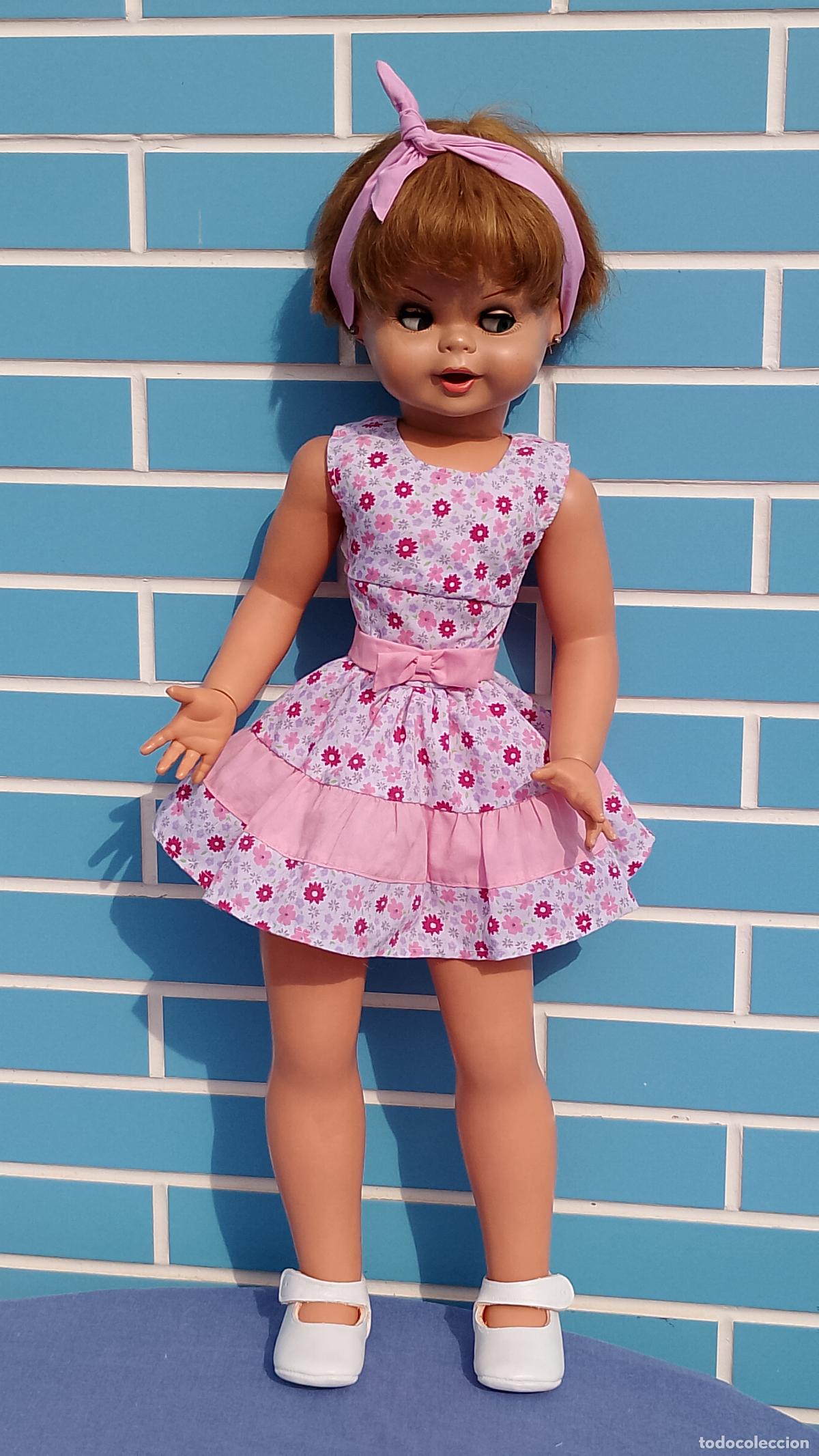 Otras mu&ntilde;ecas de Famosa cl&aacute;sicas y de colecci&oacute;n: Antigua mu&ntilde;eca Guendalina de Famosa de finales de los a&ntilde;os 50 de 74 CM