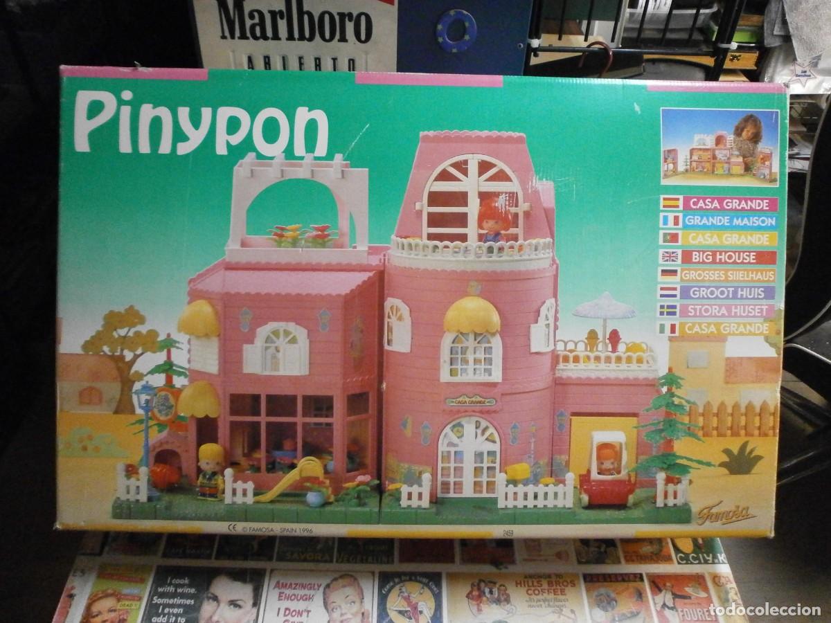 Otras mu&ntilde;ecas de Famosa cl&aacute;sicas y de colecci&oacute;n: casa grande de pin y pon ref 2459 completa en caja + piezas y figuras extras onil espa&ntilde;a