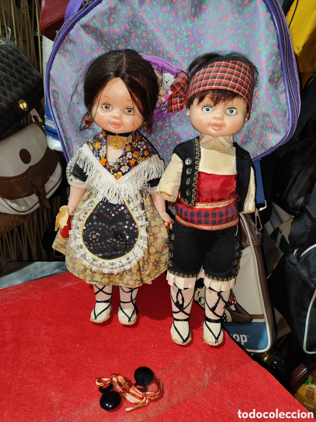 Otras mu&ntilde;ecas de Famosa cl&aacute;sicas y de colecci&oacute;n: Pareja mu&ntilde;eca y mu&ntilde;eco BEGO&Ntilde;A de FAMOSA vestidos de ma&ntilde;icos ma&ntilde;os Zaragozanos leer descripci&oacute;n