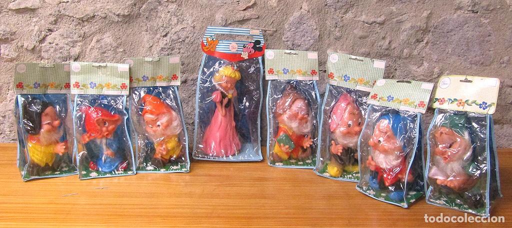 Altre Bambole di Famosa: BLANCANIEVES Y LOS 7 ENANITOS, DE FAMOSA - MU&Ntilde;ECOS DE GOMA - NUEVOS Y EN SUS BOLSAS - A&Ntilde;OS 70