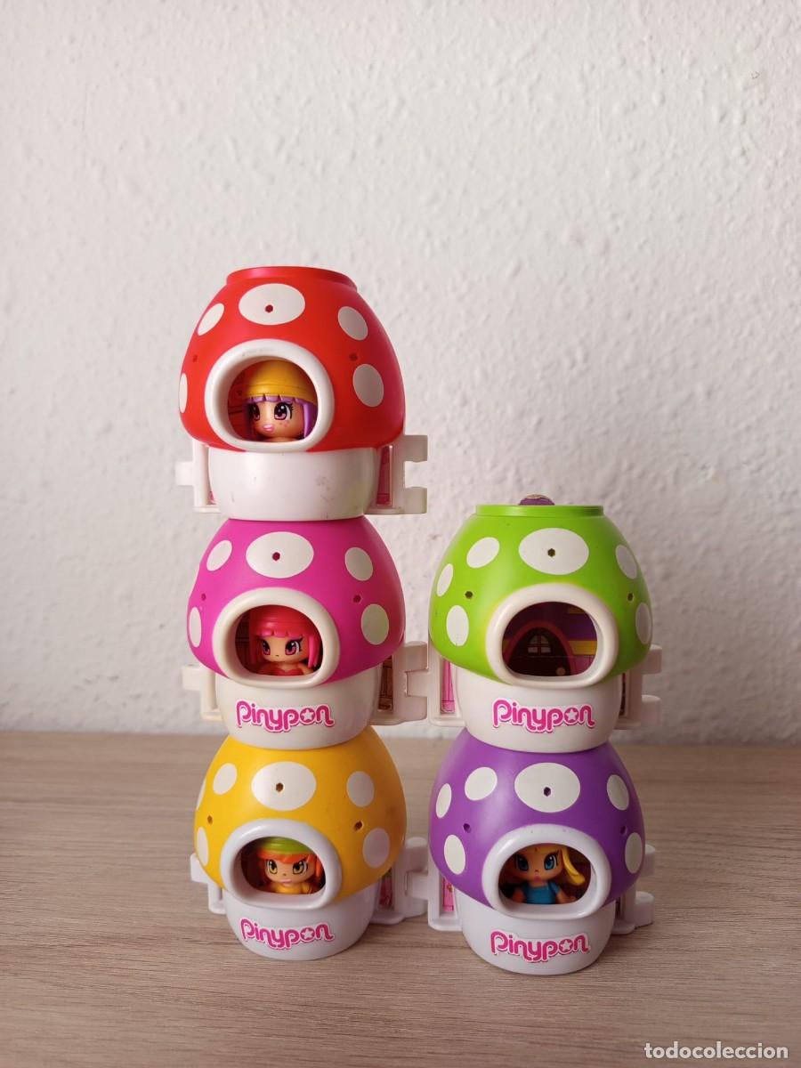 Andere Puppen von Famosa: lote de casas hongo/seta con figuras de los enanitos y pin y pon