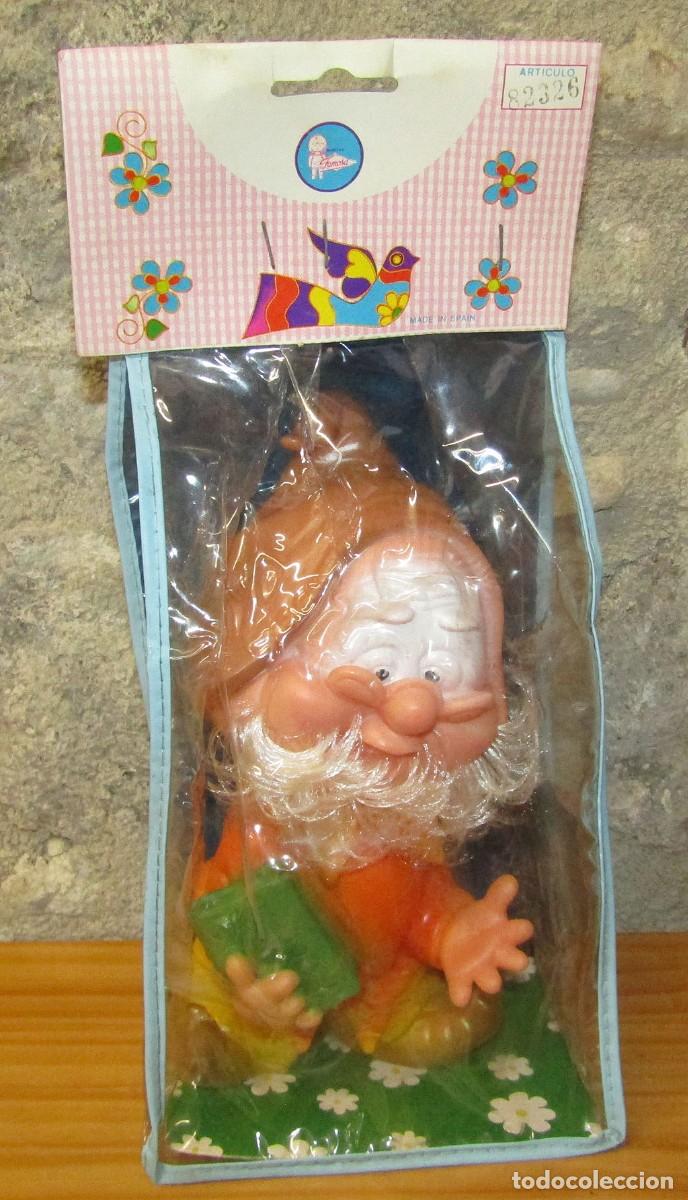 Autres Poup&eacute;es de Famosa: ANTIGUO ENANITO DE BLANCANIEVES, DE FAMOSA - NUEVO Y EN SU BOLSA - A&Ntilde;OS 70 - MU&Ntilde;ECO DE GOMA