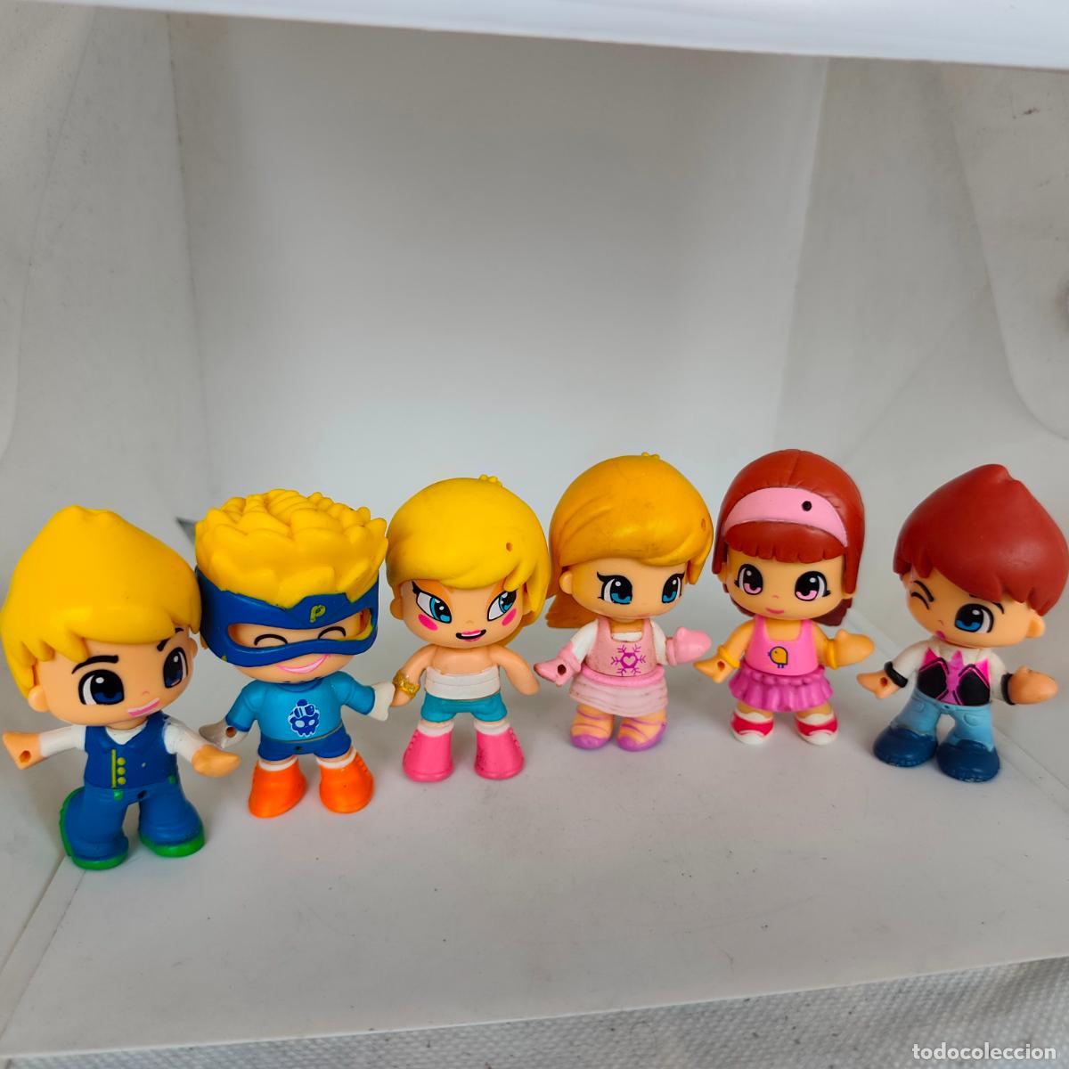 Otras mu&ntilde;ecas de Famosa cl&aacute;sicas y de colecci&oacute;n: Lote 6 figuras pin y pon PinyPon famosa