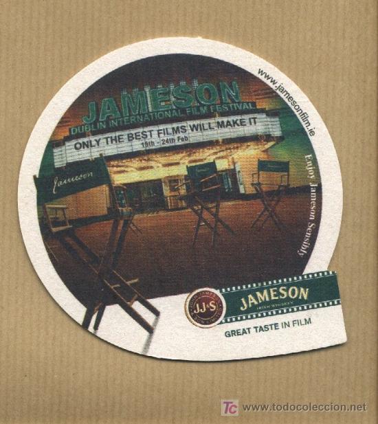 Otros art&iacute;culos de coleccionismo en papel: Posavasos wihsky a Jameson Festival Film - Dublin - Irlanda