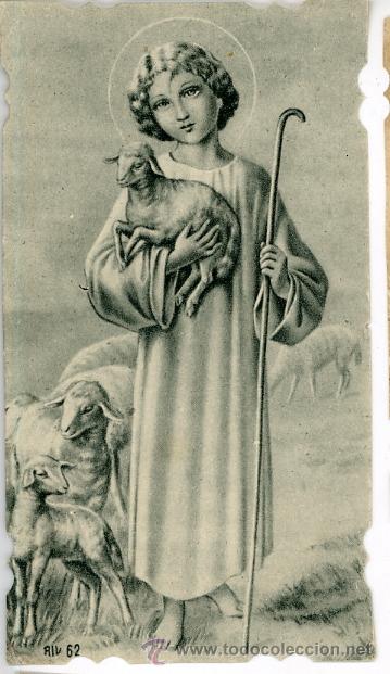 Otros art&iacute;culos de coleccionismo en papel: ANTIGUA ESTAMPA RELIGIOSA DEL NI&Ntilde;O JES&Uacute;S PASTOR