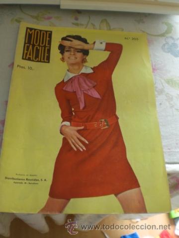 Otros Art&iacute;culos de Coleccionismo en Papel: ANTIGUO EJEMPLAR DE MODE FACILE A&Ntilde;OS 60 - DISE&Ntilde;OS O MODELOS PARA ROPA DE MUJER