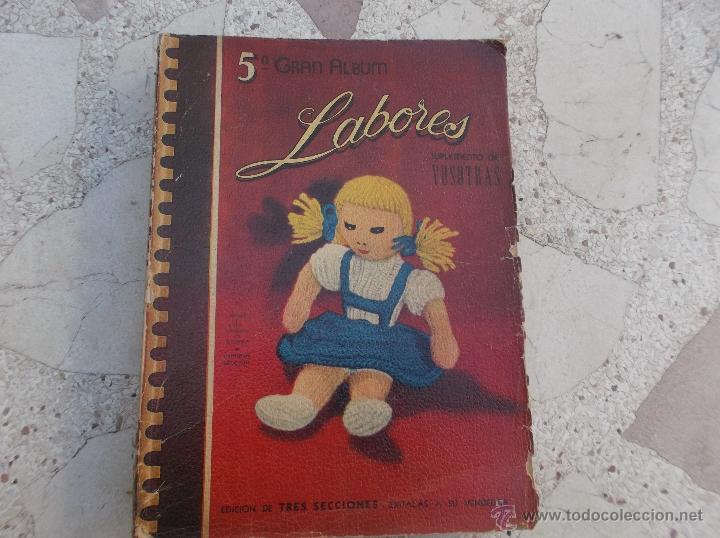 Sammelleidenschaft Andere Papierartikel: 5 Gran &aacute;lbum de labores, suplemento de vosotras, 330 p&aacute;ginas, a&ntilde;o 1949, con patrones