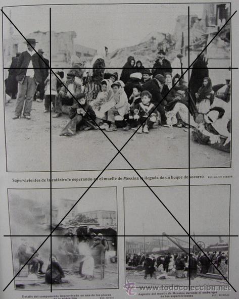 Otros Art&iacute;culos de Coleccionismo en Papel: PPIO.1900. REY VICTOR MANUEL REGGIO TERREMOTO MESSINA-MUELLE