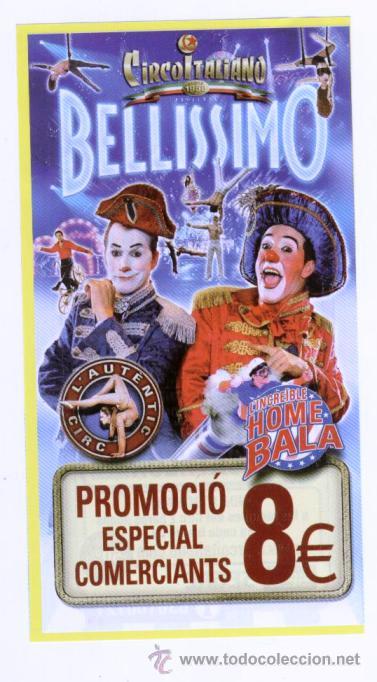 Otros Art&iacute;culos de Coleccionismo en Papel: FOLLETO DE MANO - CIRCO ITALIANO *BELLISSIMO* EN LLEIDA