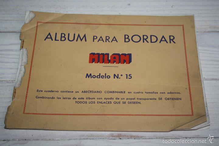 Otros art&iacute;culos de coleccionismo en papel: &Aacute;LBUM PARA BORDAR MILAN N&ordm; 15 - ABECEDARIO COMPLETO
