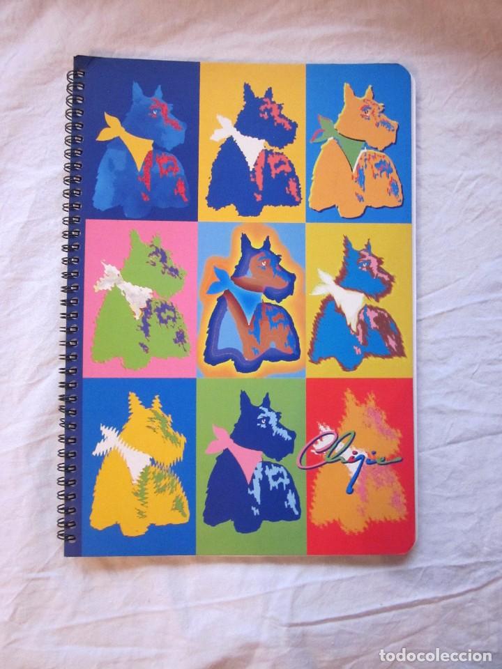 Otros Art&iacute;culos de Coleccionismo en Papel: Libreta cuaderno en espiral hojas cuadriculadas. Tama&ntilde;o folio. Perro Chipie. Enri. A&ntilde;os 90. Nueva
