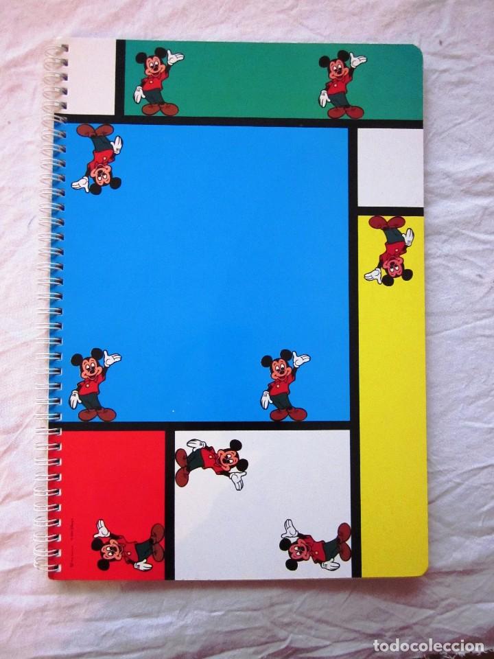 Otros Art&iacute;culos de Coleccionismo en Papel: Cuaderno libreta tama&ntilde;o folio hojas cuadriculadas Mickey. Disney. Unipapel. A&ntilde;os 80 - 90. Nuevo