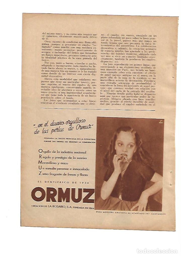 Otros art&iacute;culos de coleccionismo en papel: A&Ntilde;O 1936 RECORTE PRENSA PUBLICIDAD DENTIFRICO ORMUZ LA ROSARIO SANTANDER
