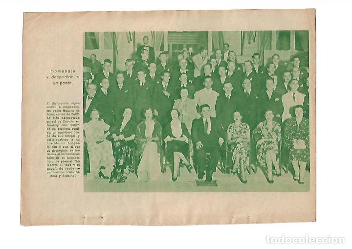 Outros artigos de papel: A&Ntilde;O 1936 RECORTE PRENSA POESIA HOMENAJE Y DESPEDIDA POETA AGUSTIN DE FOIXA