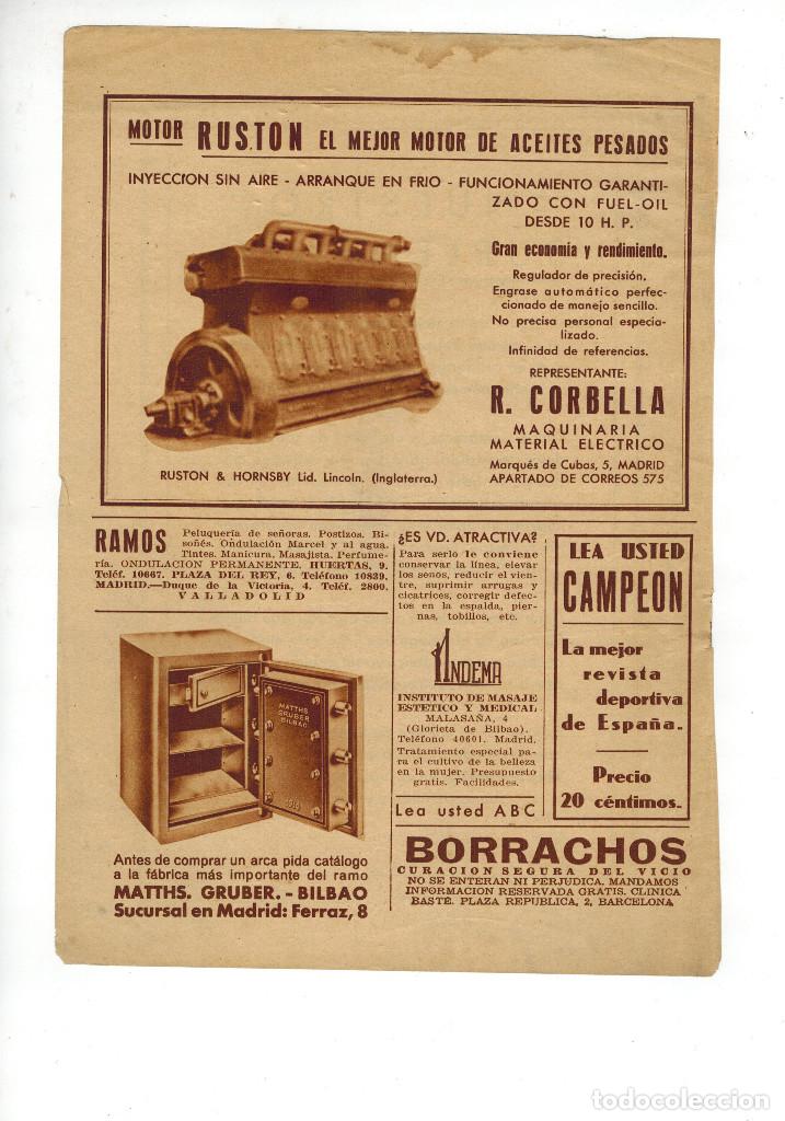 Outros artigos de papel: A&Ntilde;O 1936 RECORTE PRENSA PUBLICIDAD MOTOR RUSTON MAQUINARIA R CORBELLA MATERIAL ELECTRICO