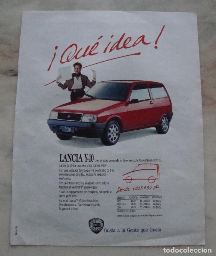 Otros art&iacute;culos de coleccionismo en papel: HOJA PUBLICIDAD SACADA REVISTA A&Ntilde;OS 90 LANCIA Y-10