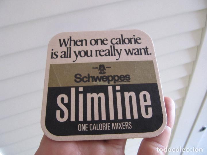 Otros art&iacute;culos de coleccionismo en papel: POSAVASOS SCHWEPPES . SLIMLINE.