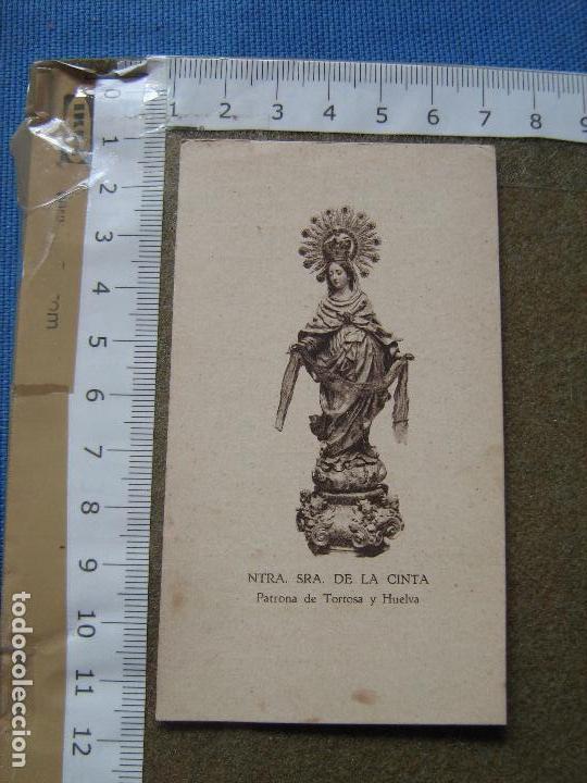 Otros Art&iacute;culos de Coleccionismo en Papel: ESTAMPA DE NTRA SRA DE LA CINTA PATRONA DE TORTOSA Y HUELVA - PUBLICIDAD JARABE CLIMENT