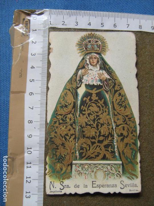 Otros Art&iacute;culos de Coleccionismo en Papel: ESTAMPA TROQUELADA DE NUESTRA SE&Ntilde;ORA DE LA ESPERANZA - SEVILLA