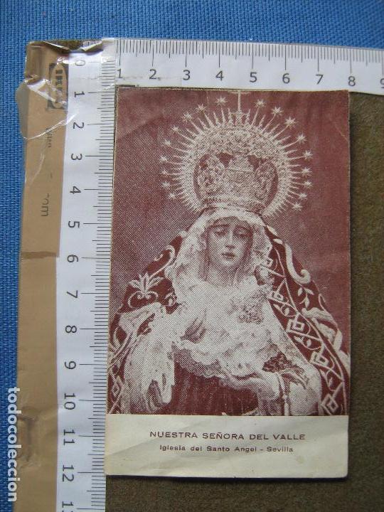 Otros Art&iacute;culos de Coleccionismo en Papel: SEMANA SANTA SEVILLA - ANTIGUA ESTAMPA DE NUESTRA SRA DEL VALLE - IGLESIA DEL SANTO ANGEL