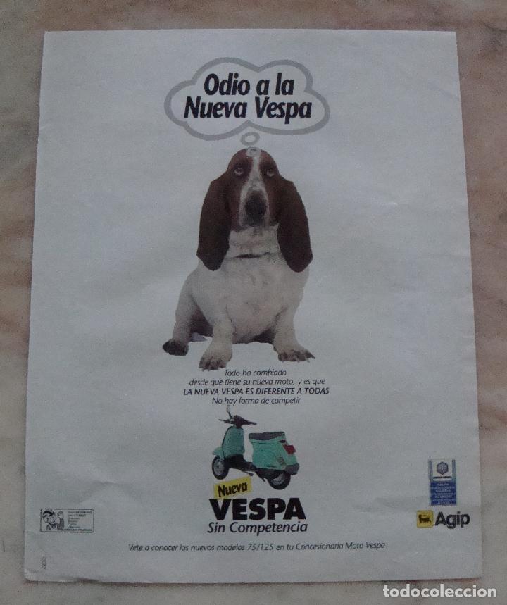 Otros art&iacute;culos de coleccionismo en papel: HOJA PUBLICIDAD SACADA REVISTA A&Ntilde;OS 90 MOTO VESPA