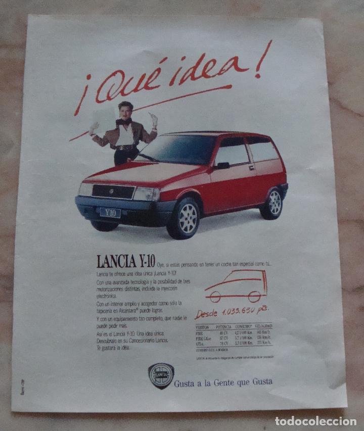 Otros art&iacute;culos de coleccionismo en papel: HOJA PUBLICIDAD SACADA REVISTA A&Ntilde;OS 90 LANCIA Y-10