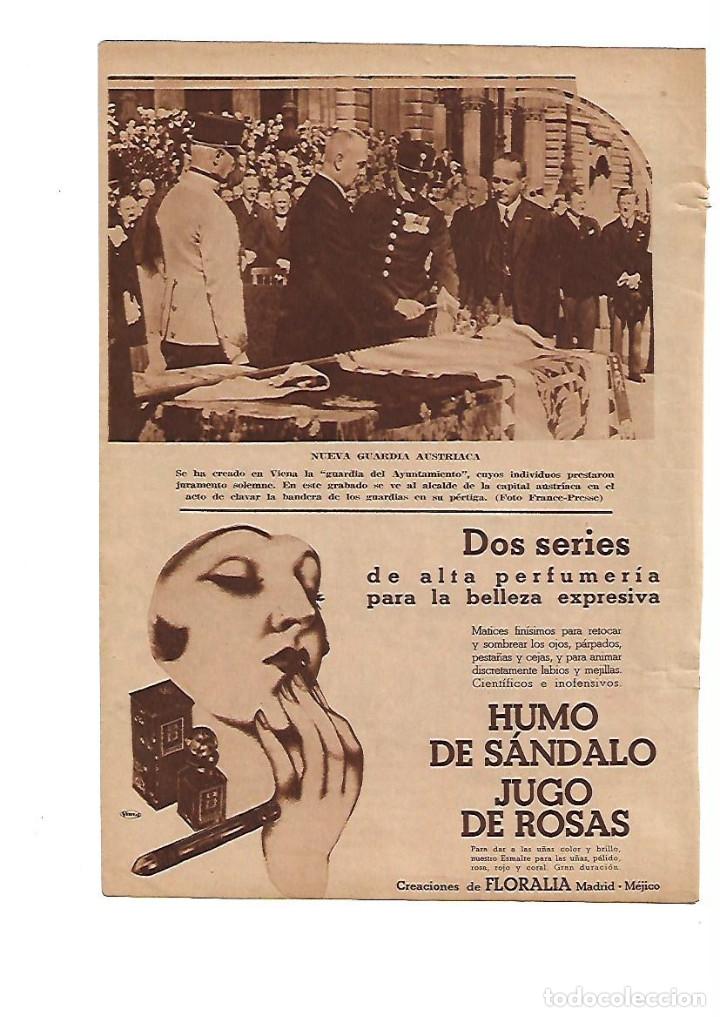 Otros Art&iacute;culos de Coleccionismo en Papel: A&Ntilde;O 1935 RECORTE PRENSA PUBLICIDAD PERFUME HUMO SANDALO JUGO DE ROSAS PERFUMERIA FLORALIA MADRID