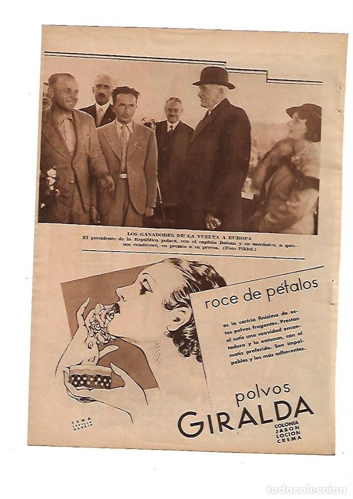 Paper Collecting Others: A&Ntilde;O 1934 RECORTE PRENSA PUBLICIDAD COSMETICA ROCE DE PETALOS POLVOS GIRALDA COLONIA JABON CREMA